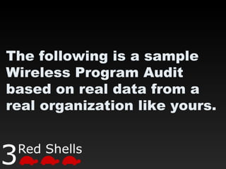 3 Red Shells Wireless Program Audit - Sample | PPT | Technology & Computing