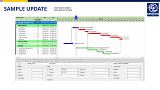 SAMPLE UPDATE FIRST MONTH UPDATE
DATA DATE OCT 02 2023
 