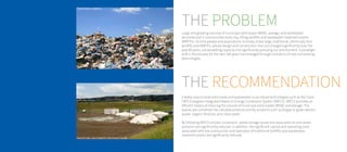 THE PROBLEM
Large and growing volumes of municipal solid waste (MSW), sewage, and wastewater
are produced in communities every day, filling landfills and wastewater treatment plants
(WWTPs). As time passes and populations increase, these large, traditional, chemically toxic
landfills and WWTPs, whose design and construction has not changed significantly over the
past 80 years, are exceeding capacity and significantly polluting our environment. A paradigm
shift in the process for the next 100 years has emerged through utilization of new and existing
technologies.
THE RECOMMENDATION
A better way to treat solid waste and wastewater is via robust technologies such as the Clark-
CWTI-Evergreen Integrated Waste-to-Energy Conversion System (IWECS). IWECS provides an
efficient means of reducing the volume of municipal solid wastes (MSW) and sewage. The
wastes are converted into valuable products and by-products such as biogas or green electric
power, organic fertilizer, and clean water.
By following IWECS process conversion, waste storage issues and associated air and water
pollution are significantly reduced. In addition, the significant capital and operating costs
associated with the construction and operation of traditional landfills and wastewater
treatment plants are significantly reduced.
TRADITIONAL WASTEWATER TREATMENT PLANT
TRADITIONAL LANDFILL
 