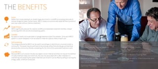 Expand Environmental Stewardship
Stop the “Use and Dump” Doctrine
Build a Value Engine
Transform Waste from Liability to Asset
Become a Net Energy Producer
Add Value and Improve Efficiencies
Optimize Processes
THE BENEFITS
Green.
Rather than simply adding to an already large pile of trash in a landfill or pumping chemicals to
remove dangerous water contaminants, IWECS creates an economically viable fertilizer by-product
and clean water without chemical treatment.
Single Process.
IWECS significantly reduces the need for landfills and wastewater treatment facilities, instead
combining them into one all-encompassing system.
Scalable.
No space to install a full-scale water or sewage treatment plant? No problem. Since each IWECS
system is custom designed, it can be scaled to meet the capacity needs of each user.
Self-Sustaining.
The energy produced by IWECS can be used to provide gas or electricity to a business and/or a
community. The excess may be sold back to the existing utilities that provide gas and electrical
service to the community, thereby completing the full circle of the sustainable treatment cycle.
Cost Effective.
Because IWECS can process virtually any organic source material and does not require the addition
of costly treatment steps and chemicals, the only cost associated with it after installation is
maintaining and powering the system itself (the cost of which can be offset by selling or reusing the
energy, water, or fertilizer produced).
Reduce Fossil Fuel Consumption
Obtain Carbon Credits
Improve Company/Community Assets
Avoid or Reduce Tipping Fees
Set an Example to Other Industries and
Communities
 