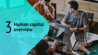 3Human capital
overview
 