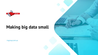 Making big data small
irsgroup.com.ua
 