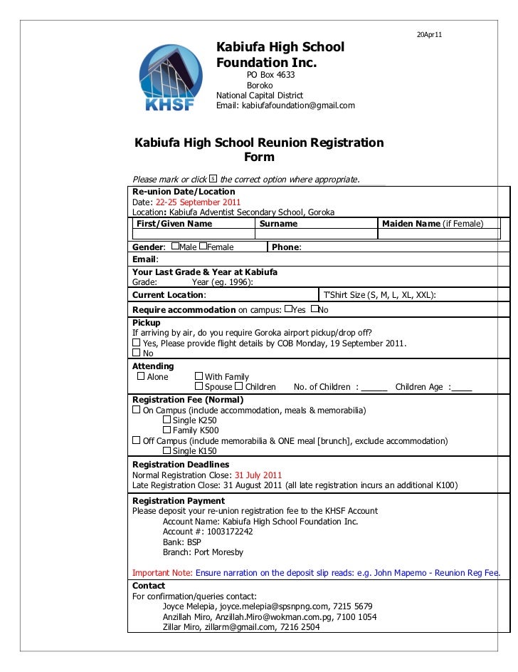 3 reunion registration form form 7216