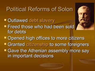 Solons Reform 3 rise of democracy | PPT