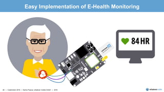 26 | Codemotion 2016 | Karina Popova, whatever mobile GmbH | 2016
Easy Implementation of E-Health Monitoring
 