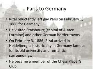 3 rizal in paris and heidelberg | PPTX
