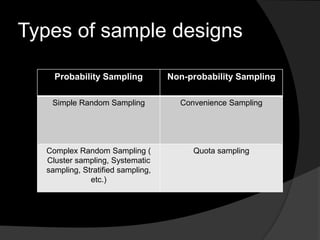 Sampling and measurement | PPT