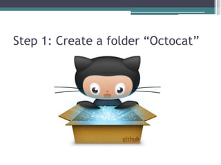 Step 1: Create a folder “Octocat”
 