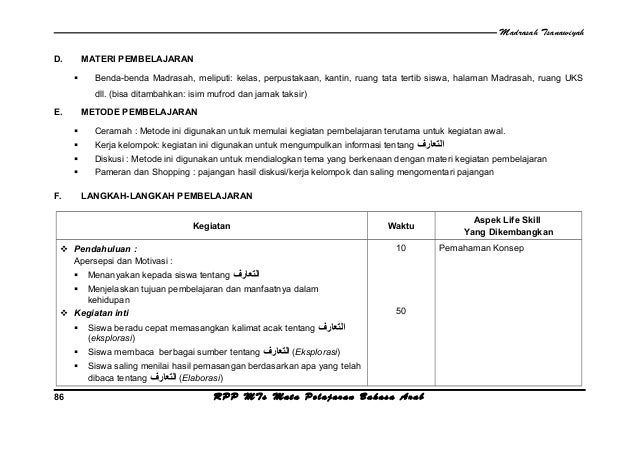 [3] rpp bahasa arab kls vii