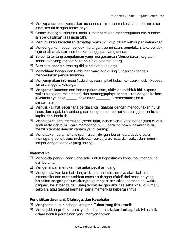 [3] rpp sd kelas 2 semester 1 tugasku sehari-hari blonya nova