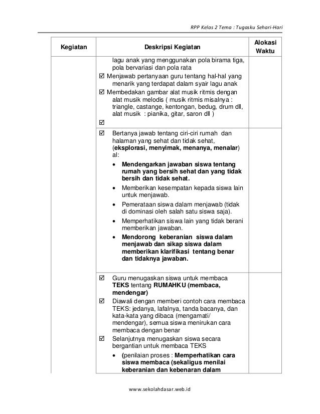 [3] rpp sd kelas 2 semester 1 tugasku sehari-hari blonya nova