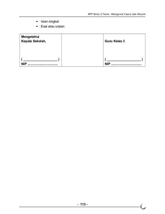 [3] rpp sd kelas 3 semester 1 mengenal cuaca dan musim