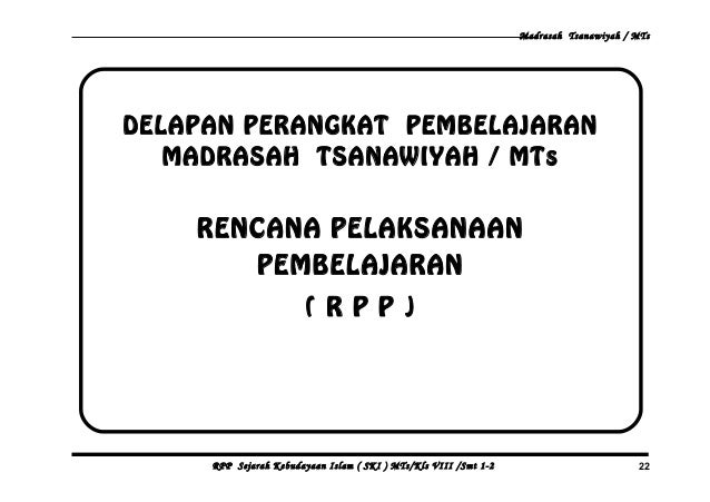 Prota Promes Silabus Rpp Ski Mts Kelas 8 Ktsp Berkarakter Semester 1 Dan 2 Lengkap Ski Berkelas Gratis