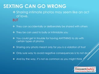 RISKY BEHAVIORS
 Sending rude or mean messages
 Sharing inappropriate photos
 Posting anything that can harm your reput...