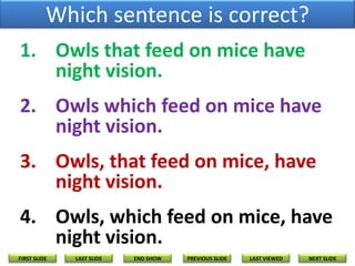 Using Which 3 Rules for Using THAT or WHICH v2 | PPSX