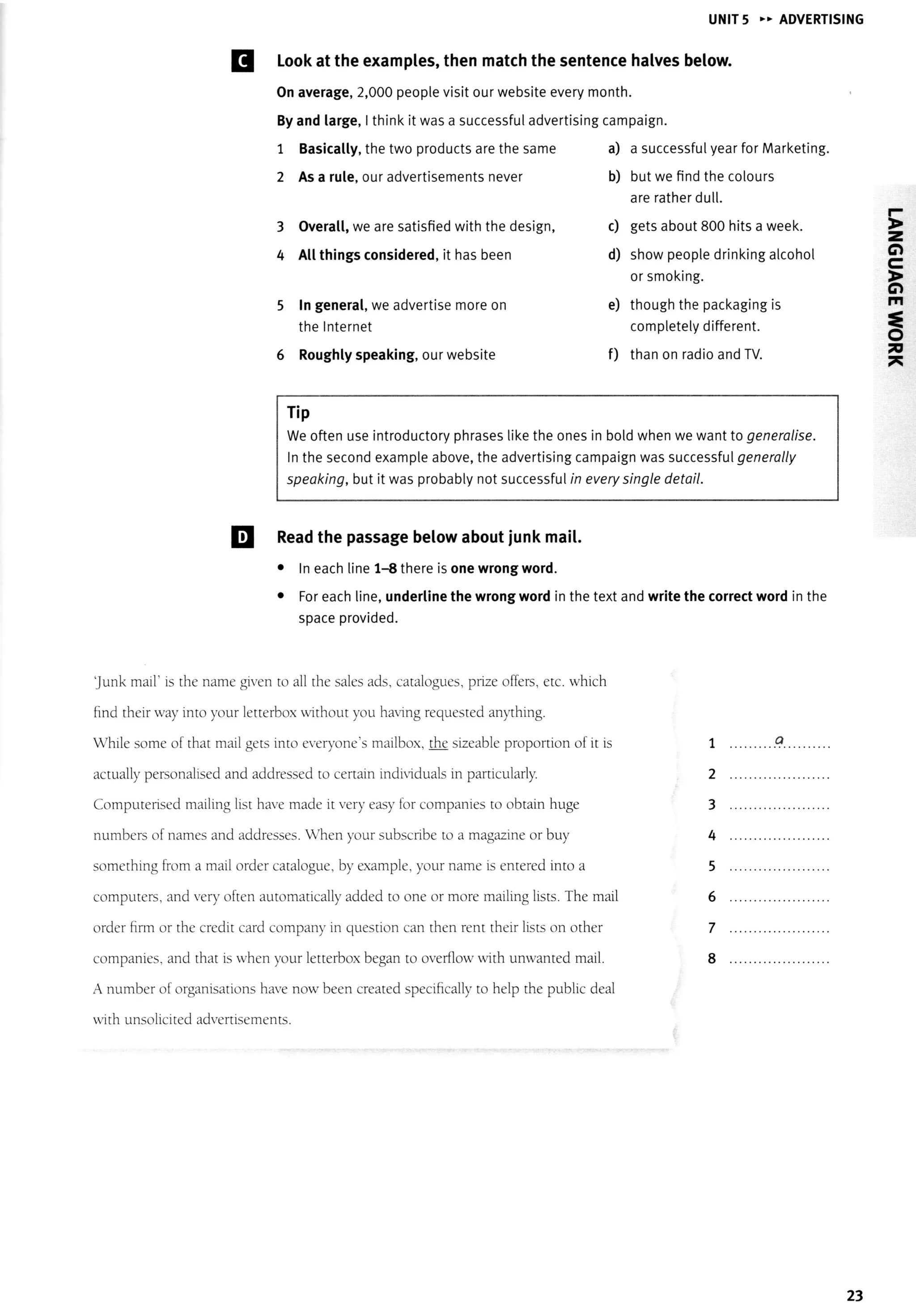Market leader 3rd ed intermediate practice file | PDF