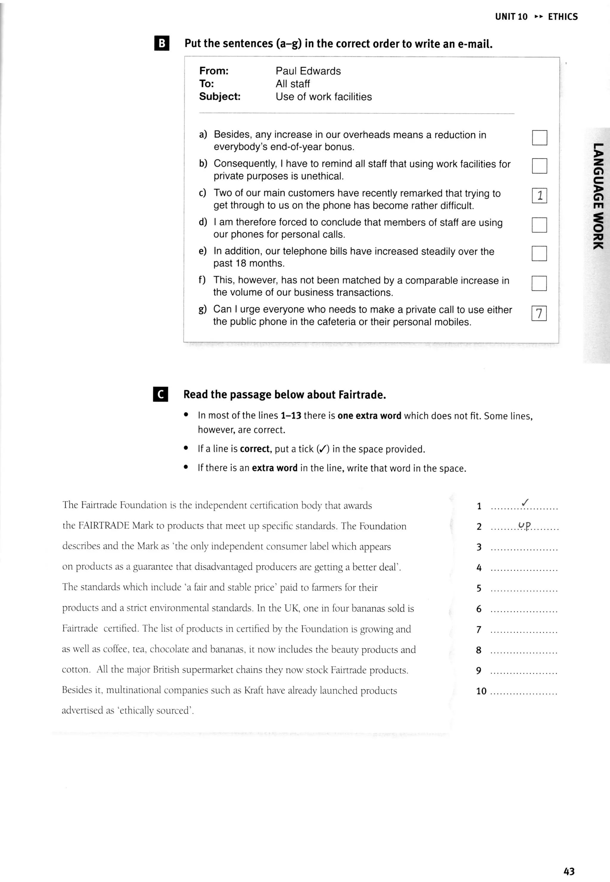 Market leader 3rd ed intermediate practice file | PDF
