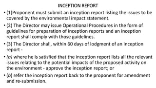 Salient features of Environmental Impact Assessment act of Papua New ...