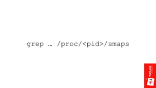 grep … /proc/<pid>/smaps
 
