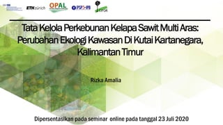 Tata kelola perkebunan kelapa sawit multi aras: Perubahan ekologi kawasan di Kutai Kartanegara, Kalimantan Timur