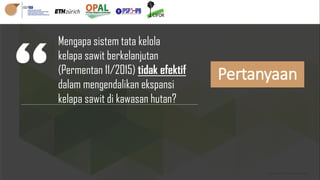 Tata kelola perkebunan kelapa sawit multi aras: Perubahan ekologi kawasan di Kutai Kartanegara, Kalimantan Timur