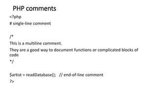 Module-3 15CS71-WTA-Serverside Development with PHP | PDF