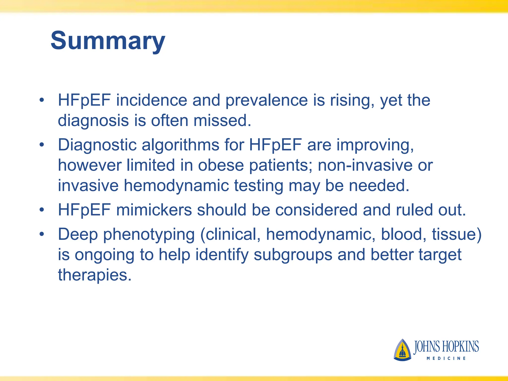 Heart Failure with Preserved Ejection Fraction: Diagnostic Updates | PPTX