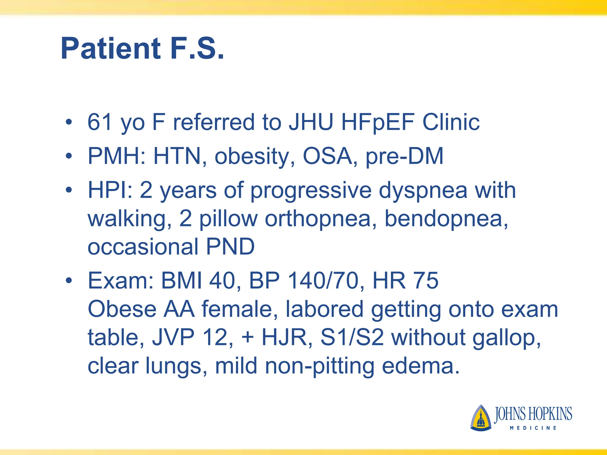Heart Failure with Preserved Ejection Fraction Diagnostic Updates PPTX