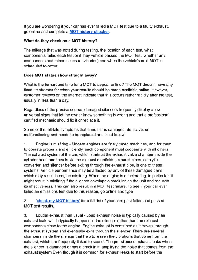 3 Signs of a Defective or Damaged Exhaust Silencer.pdf