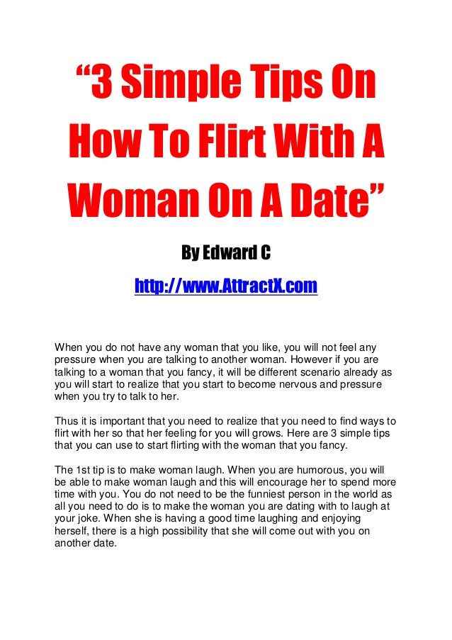 how to flirt on a date