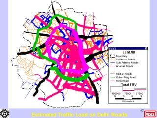 62
Estimated Traffic Load on Delhi Roads
 