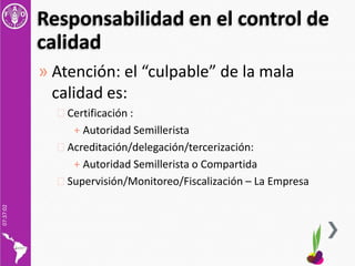 Sistemas de Control de Calidad de Semillas, Por Gonzalo Tejada, FAO-RLC