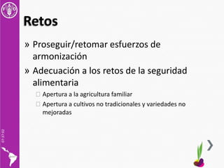 Sistemas de Control de Calidad de Semillas, Por Gonzalo Tejada, FAO-RLC