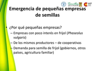 Seguridad Semillera para la Seguridad Alimentaria, Por Allan Hruska