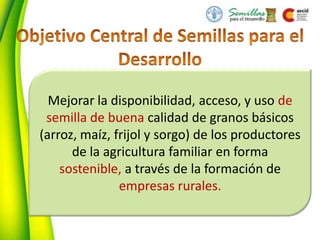 Seguridad Semillera para la Seguridad Alimentaria, Por Allan Hruska