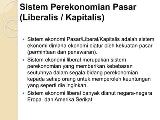 3 Sistem Ekonomi Indonesia