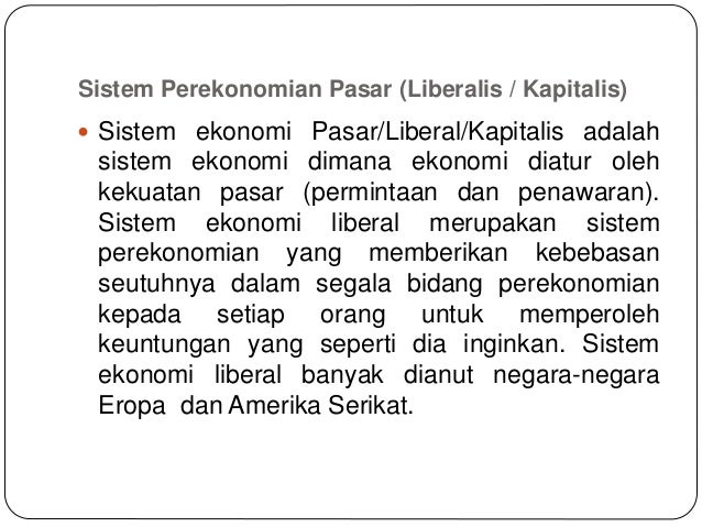 3 Sistem Ekonomi Indonesia 3 Sistem Ekonomi Indonesia