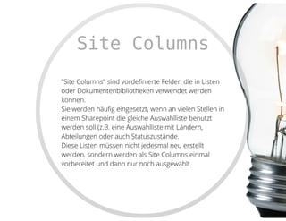 SharePoint Lektion #3: Site Columns