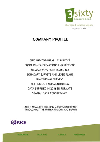 Rics Topographic Survey Specification 3Sixty Company Profile