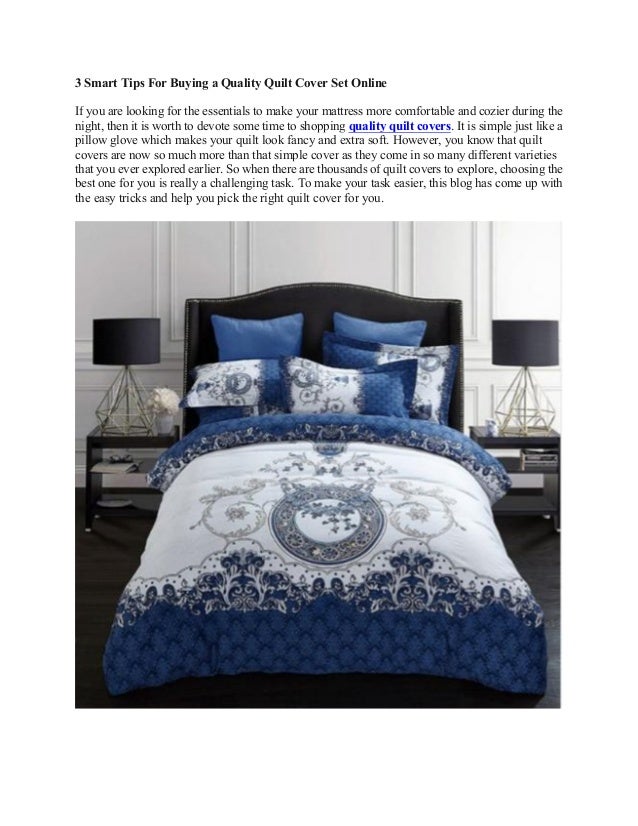3 Smart Tips For Buying A Quality Quilt Cover Set Online