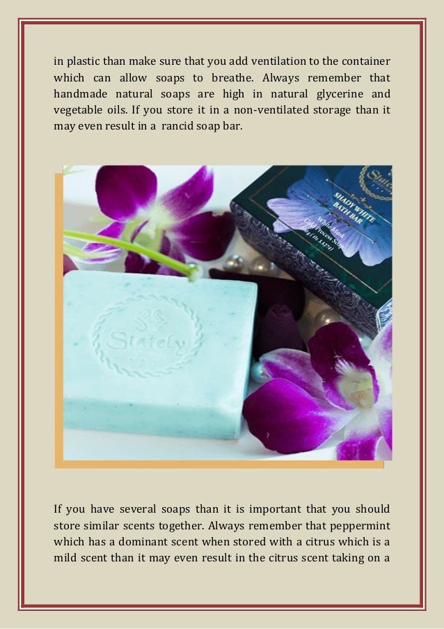 3 Smart Ways of Storing Handmade Soaps