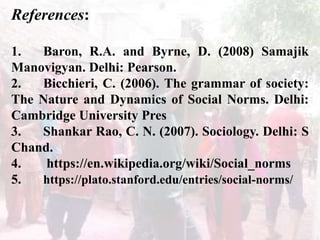 3 social norms; meaning & characteristics both English and Hindi | PPTX