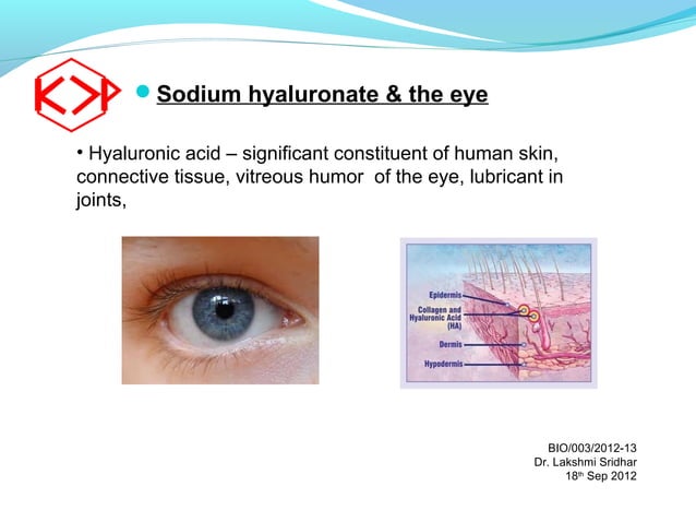 3 sodium hyaluronate pharma | PPT