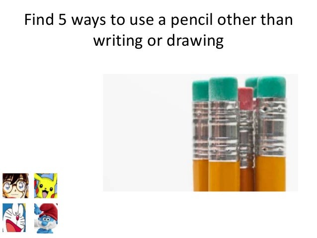 5 ways to use a pencil