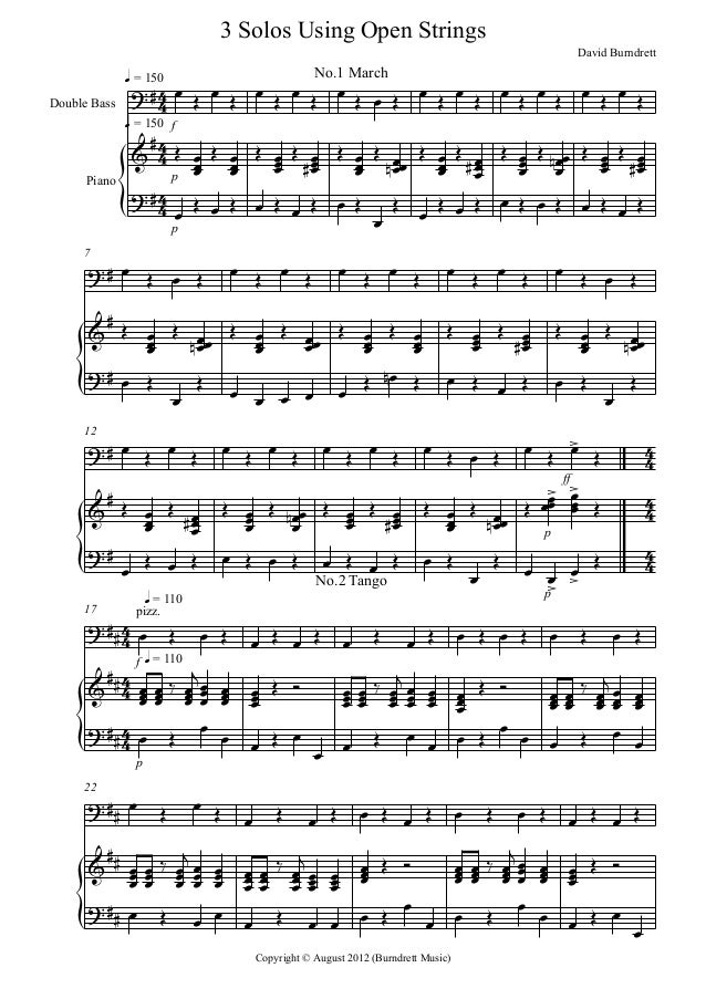 3 Solos Using Open Strings Score And Parts