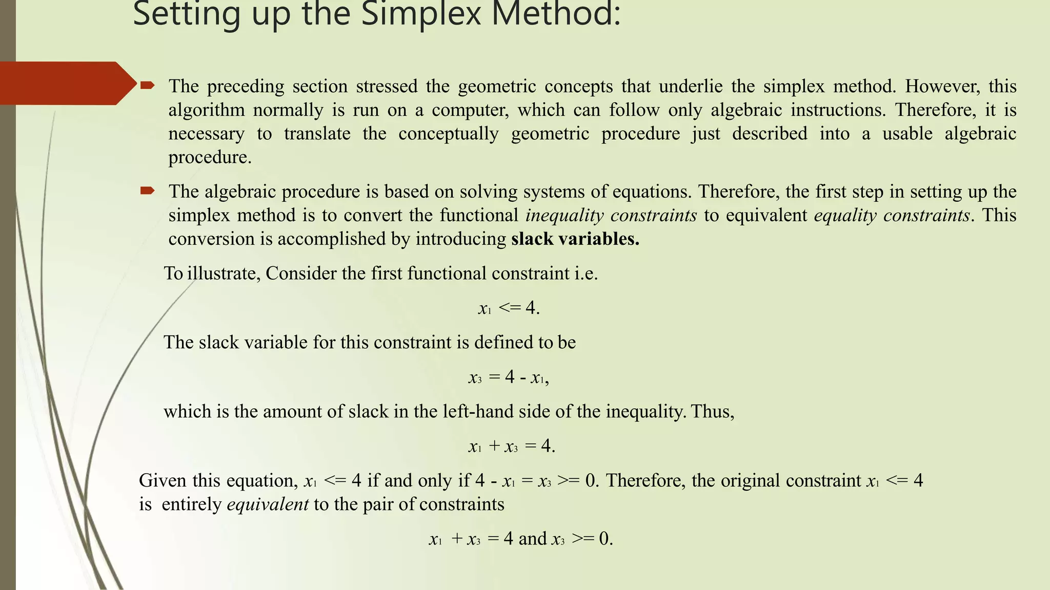 Solving linear programming model by Simplex method.pptx | Computing ...