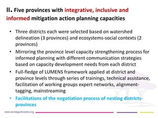 Strengthening capacities for informed mitigation action planning across Indonesianprovinces