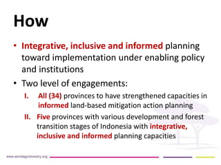 Strengthening capacities for informed mitigation action planning across Indonesianprovinces