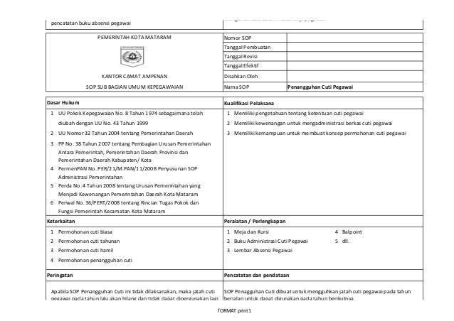 3 sop umum kepegawaian 3 sop umum kepegawaian