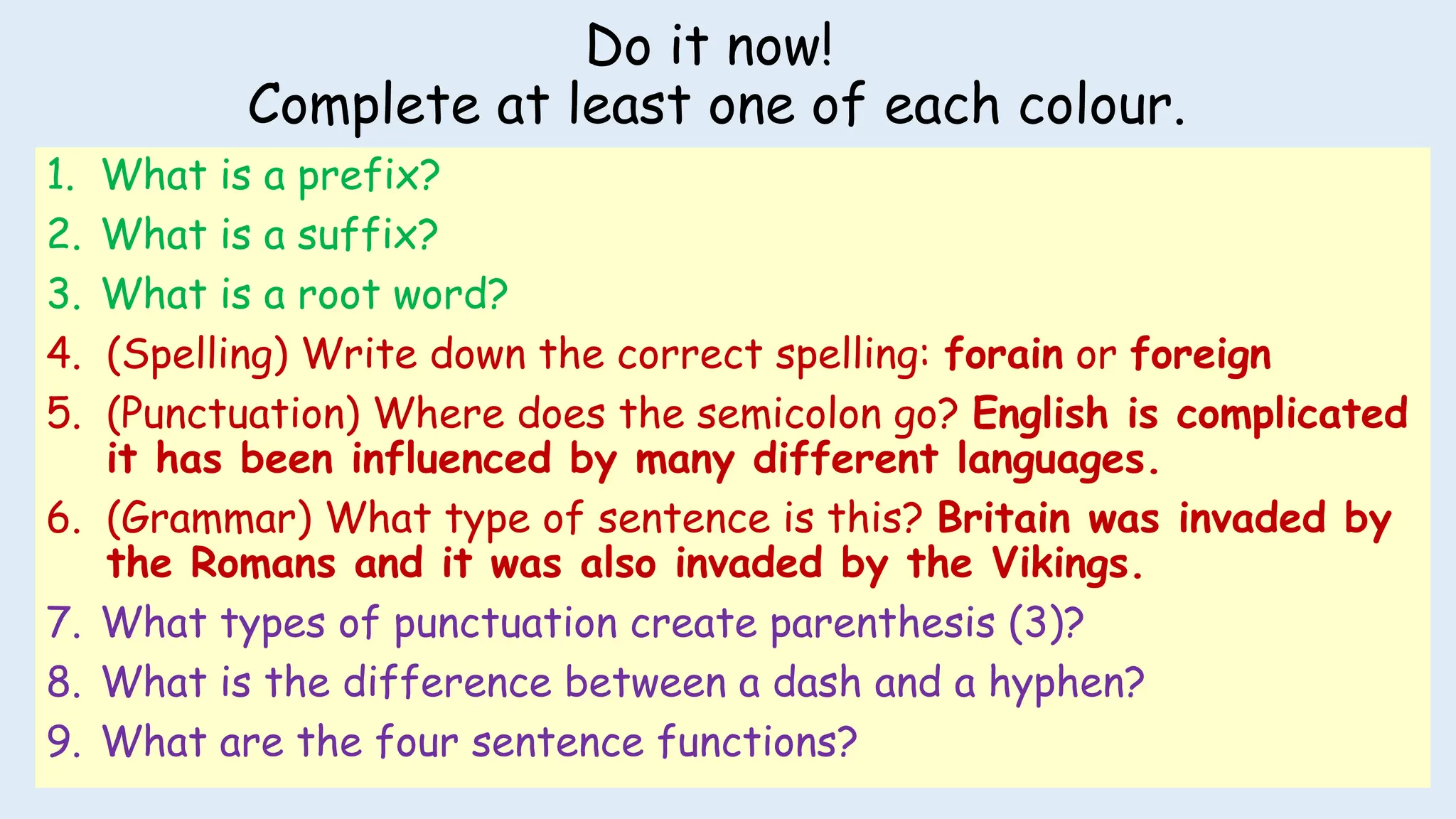 Spellings KS3, root words for Greek Myths and legends | PPTX